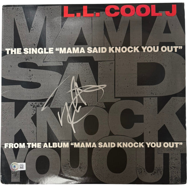 L.L. Cool J Autographed 1991 Mama Said Knock You Out Vinyl 12" Beckett 55657