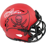 Mike Alstott Autographed Tampa Bay Buccaneers Rave Mini Helmet Beckett 54111