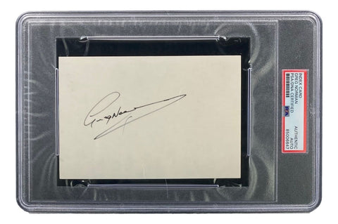 Greg Norman Signed Slabbed Index Card PSA/DNA