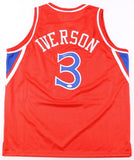 Allen Iverson Signed Philadelphia 76ers Red Jersey (JSA COA) #1 Pick 1996 Draft