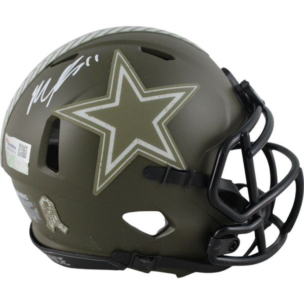 Micah Parsons Autographed Dallas Cowboys 22 Salute Mini Helmet Fanatics 49112