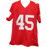 Archie Griffin Autographed College Style XL Jersey Red 74/75 HT BAS W 58512