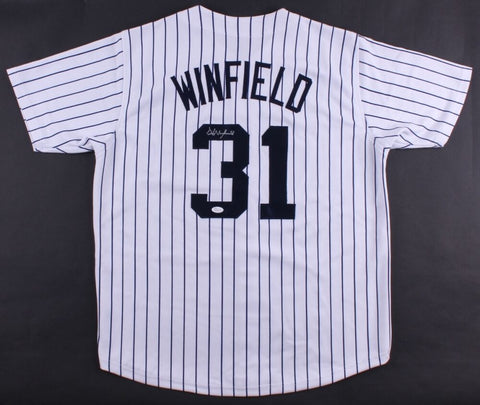 Dave Winfield Signed New York Yankees Jersey (JSA COA) 12xAll-Star OF 1977-1988