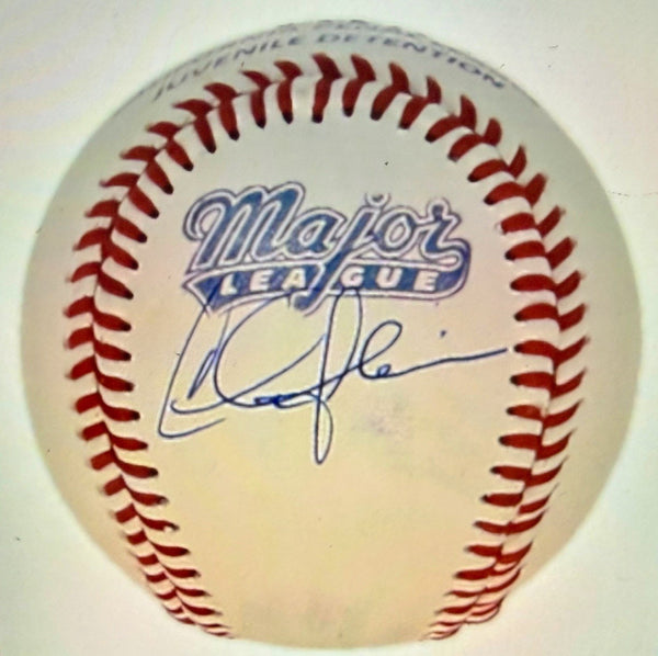 Charlie Sheen "Wild Thing Vaughn" Signed California Penal League Baseball Becket