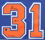 Grant Fuhr Signed Edmonton Oilers Mitchell & Ness Jersey (Beckett) 5xS.Cup Champ