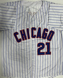 SAMMY SOSA Signed Custom Replica Pinstripe Jersey AUTO - Chicago Cubs MLB - BAS