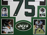 FRAMED NEW YORK JETS ALIJAH VERA-TUCKER AUTOGRAPHED SIGNED JERSEY JSA COA