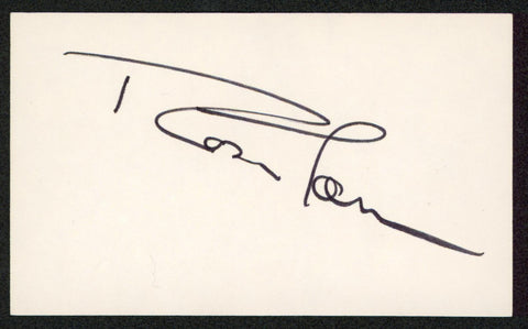 Roscoe Tanner Authentic Signed 3x5 Index Card Autographed BAS #BW35494