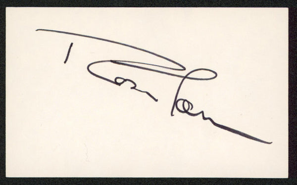 Roscoe Tanner Authentic Signed 3x5 Index Card Autographed BAS #BW35494
