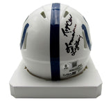 Bert Jones/Roger Carr Autographed/Inscribed Colts Mini Helmet JSA/BAS 201606