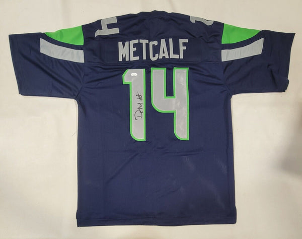 DK METCALF AUTOGRAPHED SIGNED PRO STYLE XL JERSEY w/ JSA STICKER ONLY