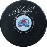 Cale Makar Autographed/Signed Colorado Avalanche Logo Puck Fanatics 54961