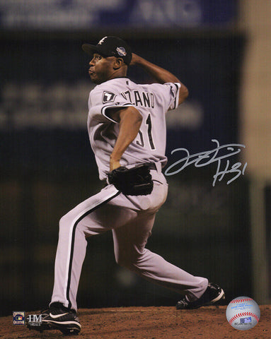 Luis Vizcaino Signed White Sox 2005 World Series Pitching 8x10 Photo - (SS COA)