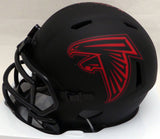 Kyle Pitts Autographed Falcons Eclipse Black Speed Mini Helmet Beckett WL88312