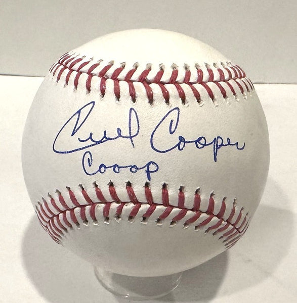 CECIL COOPER - Signed Official MLB Baseball AUTO w/ Cooop - Milw. Brewers - BAS