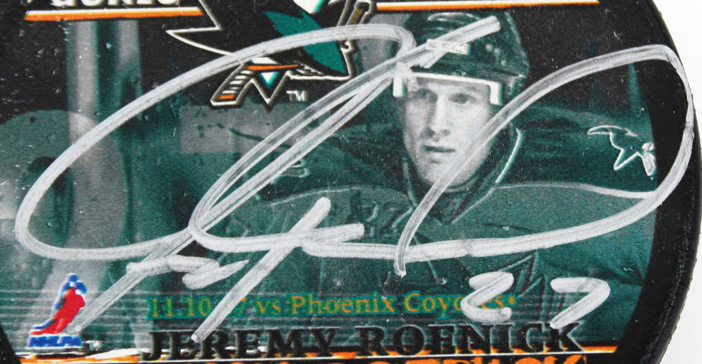Coyotes Jeremy Roenick Signed 500 Goal Milestone Commemorative Puck BA ...