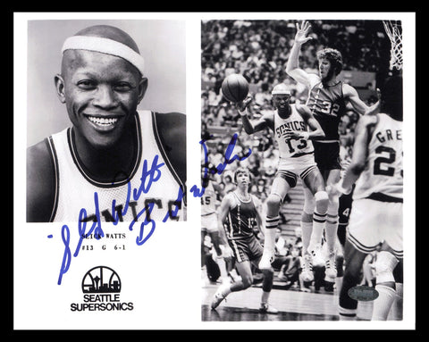 Donald Slick Watts Autographed 8x10 Photo Seattle Supersonics MCS Holo #87373