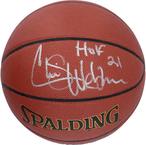 Chris Webber Sacramento Kings Signed NBA Zi/O Excel Ind/Out Basketball "HOF 21"
