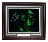 Jason Kelce Signed/Auto 16x20 Photo Philadelphia Eagles Framed PSA/DNA 189788