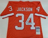 Dexter Jackson Signed Tampa Bay Buccaneer Throwback Creamsicle Jersey (JSA COA)
