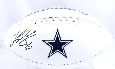 Luke Schoonmaker Autographed Dallas Cowboys Logo Football-Beckett W Hologram