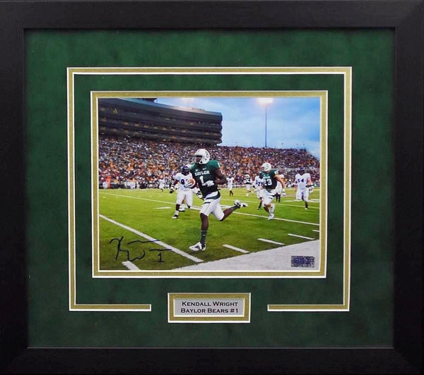 KENDALL WRIGHT AUTOGRAPHED BAYLOR BEARS FRAMED 8x10 PHOTO COA