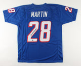 Curtis Martin Signed New England Patriots Jersey (Schwartz) 5xPro Bowl R.B.