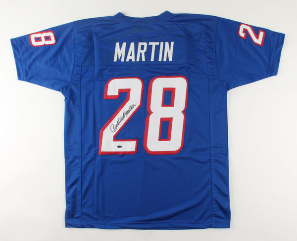 Curtis Martin Signed New England Patriots Jersey (Schwartz) 5xPro Bowl R.B.