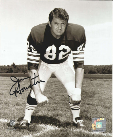 Jim Houston Cleveland Browns Signed/Autographed 8x10 B/W Photo JSA 150369