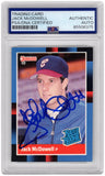 Jack McDowell Signed White Sox 1988 Donruss Rated Rookie Card #47 - PSA Slabbed