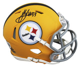 Steelers Jack Sawyer Signed 2025 On-Field Alt Speed Mini Helmet W/ Case BAS Wit