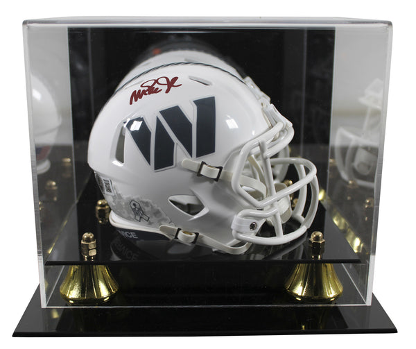 Commanders Magic Johnson Signed STS III Speed Mini Helmet W/ Case BAS Witness 2