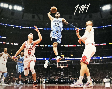 JA MORANT AUTOGRAPHED 16X20 PHOTO MEMPHIS GRIZZLIES BECKETT BAS QR STOCK #218596