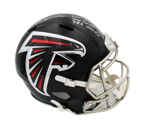 Morten Signed Atlanta Falcons Speed Full Size 2020 NFL Helmet-3Inscription