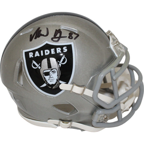 Michael Mayer Signed Las Vegas Raiders Flash Mini Helmet Beckett 43086