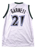 Kevin Garnett Minnesota Signed White Basketball Jersey JSA QR