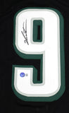 Jalen Carter Autographed Black Pro Style Jersey- Beckett W Hologram *Black