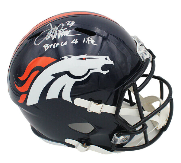 Terrell Davis Signed Denver Broncos Speed Full Size NFL Helmet with Inscription