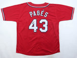 Pedro Pages Signed St. Louis Cardinals Jersey (Wilder Side of Sports) Catcher