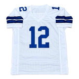 Roger Staubach Autographed Signed White Jersey Beckett Authenticated BAS