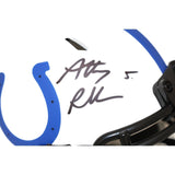 Anthony Richardson Signed Indianapolis Colts Lunar Mini Helmet FAN 43032