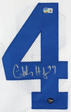 Charles Haley Authentic Signed White Pro Style Jersey Autographed BAS Witnessed