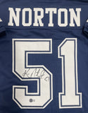 Cowboys KEN NORTON JR. Signed Custom Replica Dallas Blue Jersey AUTO - BAS