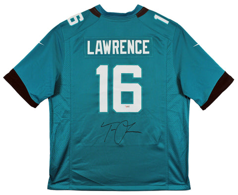 Jaguars Trevor Lawrence Authentic Signed Teal Nike Game Jersey Fanatics