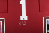 Nick Saban Autographed Alabama Crimson Tide Nike Game Framed Jersey Beckett