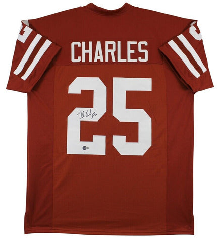 Jamaal Charles Signed Texas Longhorns Jersey (Beckett) K.C. Chiefs R.B 2008-2016