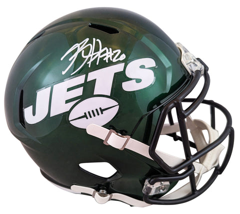 Jets Breece Hall Authentic Signed Riddell Full Size Speed Rep Helmet Fanatics