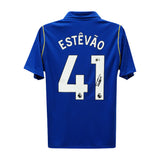 Estevao Willian Signed Chelsea 2026-27 Home Soccer Jersey #41 with Beckett COA