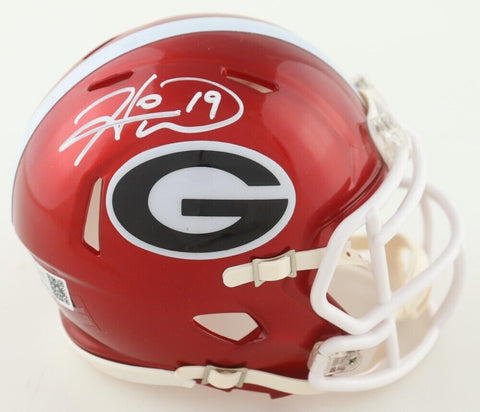 Hines Ward Signed Georgia Bulldogs Mini Helmet (Total Sports Enterprise) Pitt WR