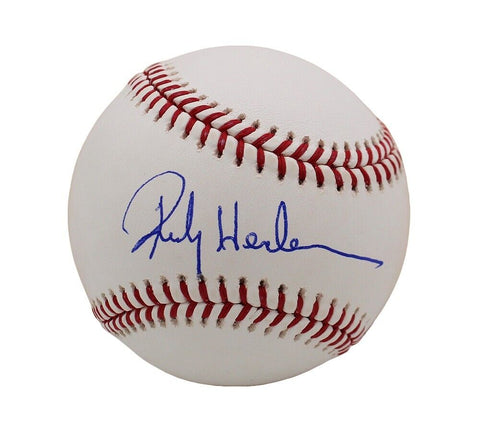 Rickey Henderson Signed Oakland Athletics Rawlings OML White Ball